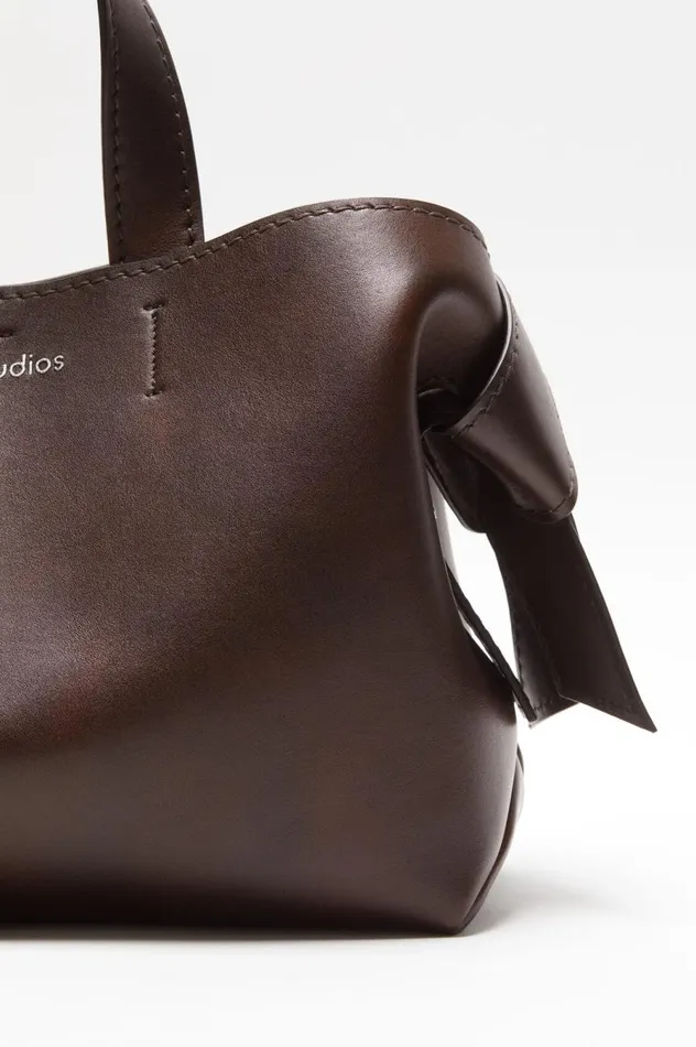 Acne Studios Musubi Midi Tote Dark Brown Women Bags