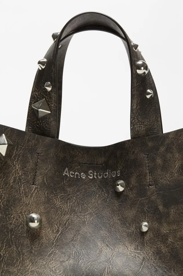 Acne Studios Musubi Midi Tote Dark Brown Women Bags