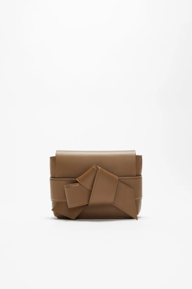 Acne Studios Musubi Mini Crossbody Bag Camel Brown Women Bags