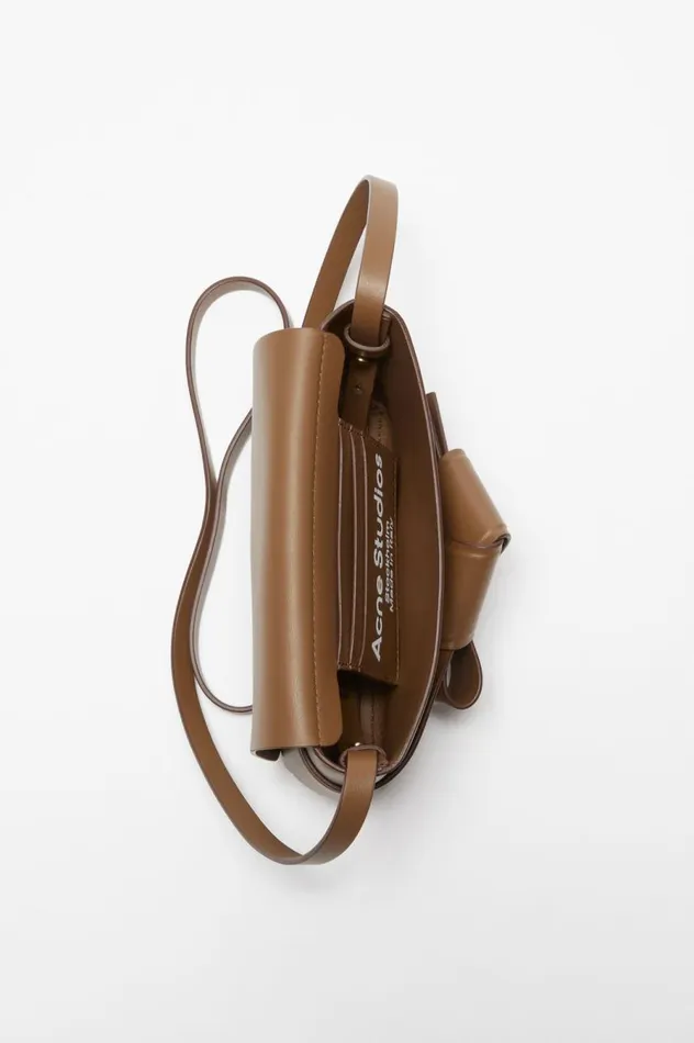 Acne Studios Musubi Mini Crossbody Bag Camel Brown Women Bags