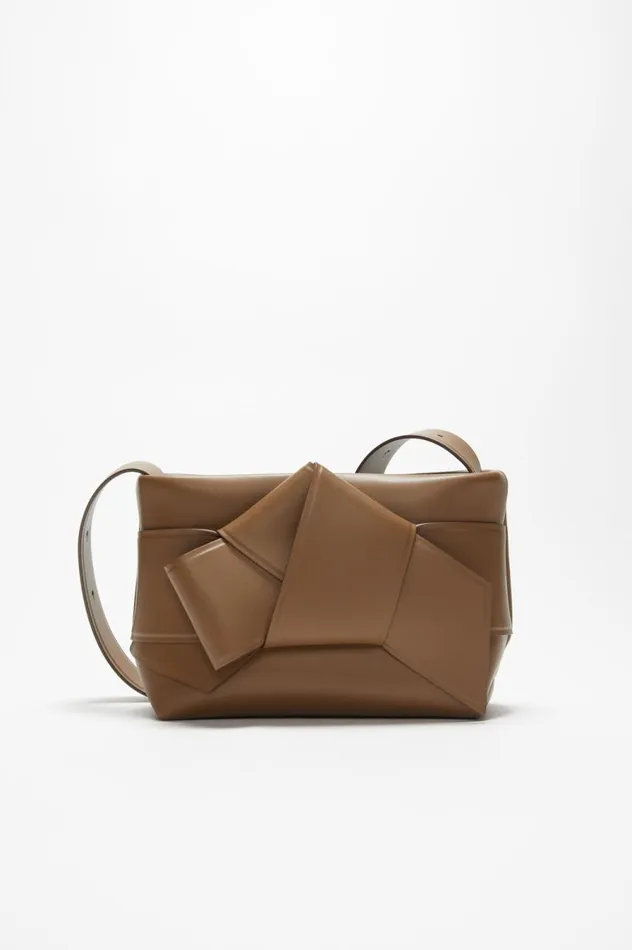 Acne Studios Musubi Shoulder Bag Camel Brown Women Bags