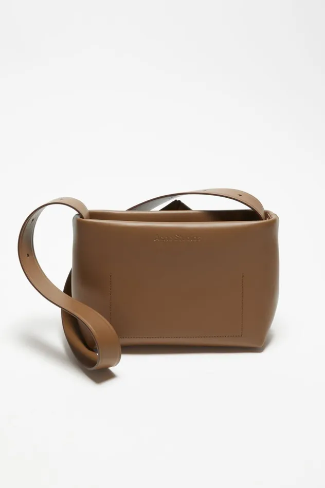 Acne Studios Musubi Shoulder Bag Camel Brown Women Bags