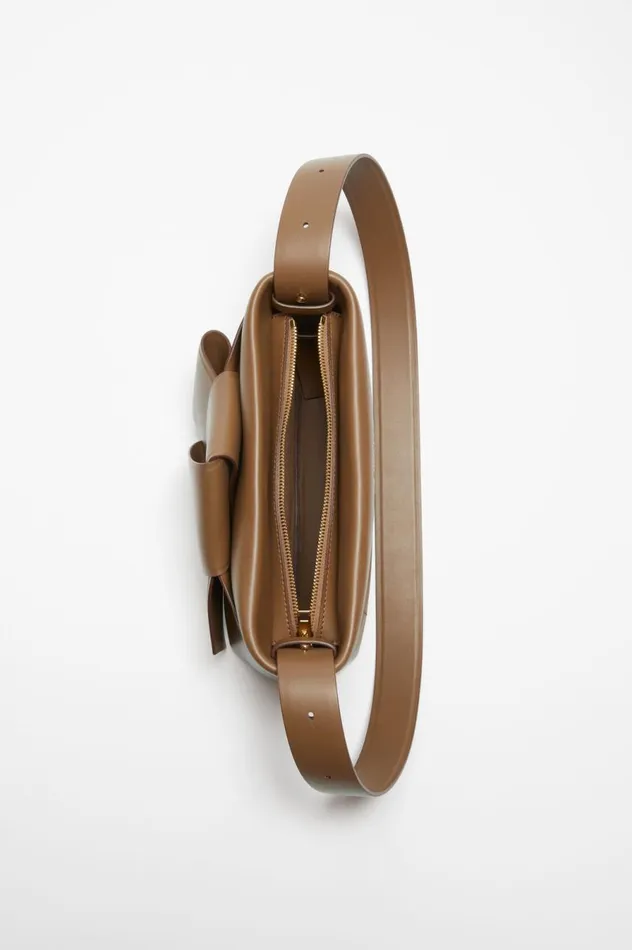 Acne Studios Musubi Shoulder Bag Camel Brown Women Bags