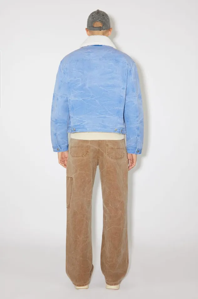 Acne Studios Padded Denim Jacket Powder Blue Women Outerwear