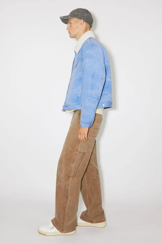Acne Studios Padded Denim Jacket Powder Blue Women Outerwear
