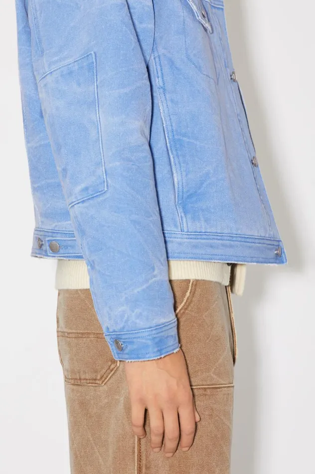 Acne Studios Padded Denim Jacket Powder Blue Women Outerwear