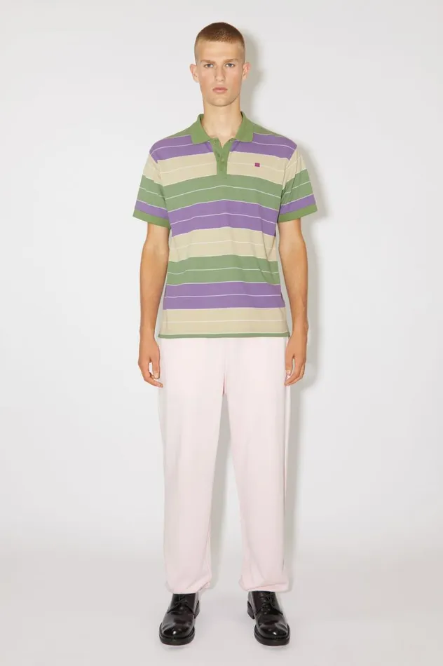 Acne Studios Polo Tshirt 8211 Regular Fit Purplegreen Women Tshirts