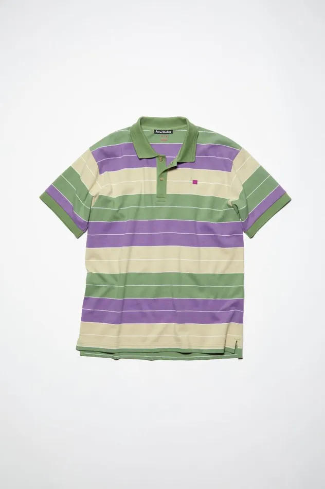Acne Studios Polo Tshirt 8211 Regular Fit Purplegreen Women Tshirts