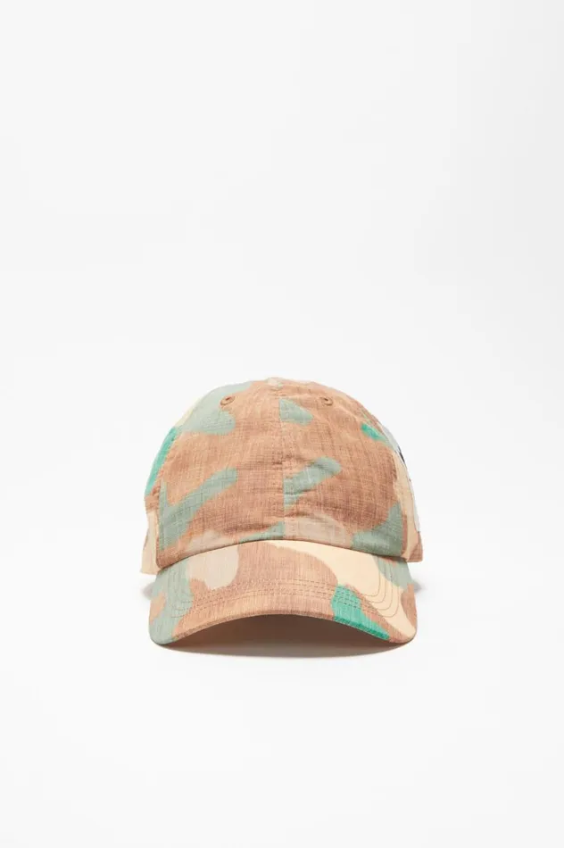 Acne Studios Printed Cap Orangegreen Men Hats