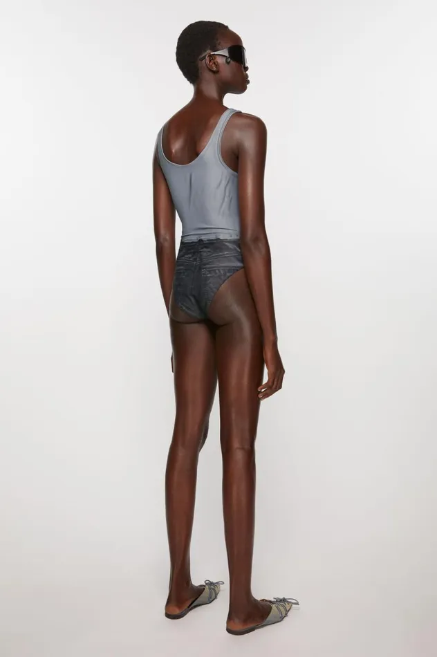 Acne Studios Printed Swimsuit Black Multicolor Women Shorts