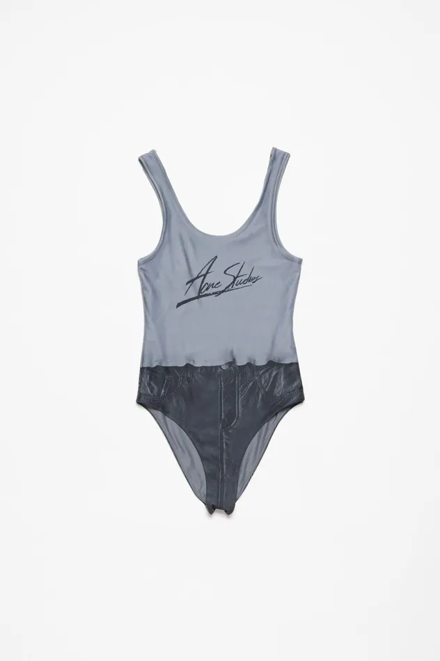 Acne Studios Printed Swimsuit Black Multicolor Women Shorts