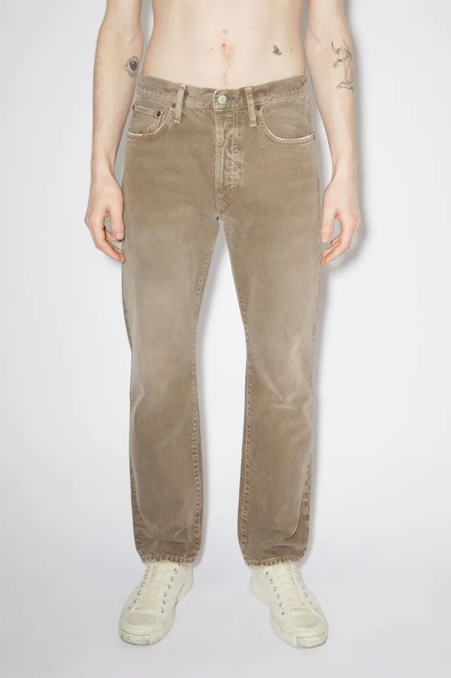 Acne Studios Regular Fit Jeans 1996 Beige Men Jeans