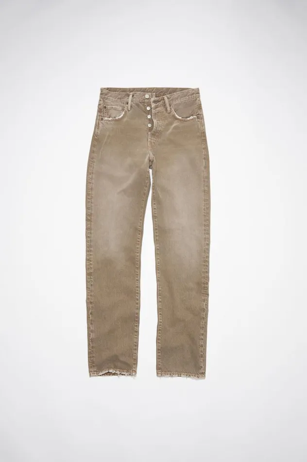 Acne Studios Regular Fit Jeans 1996 Beige Men Jeans