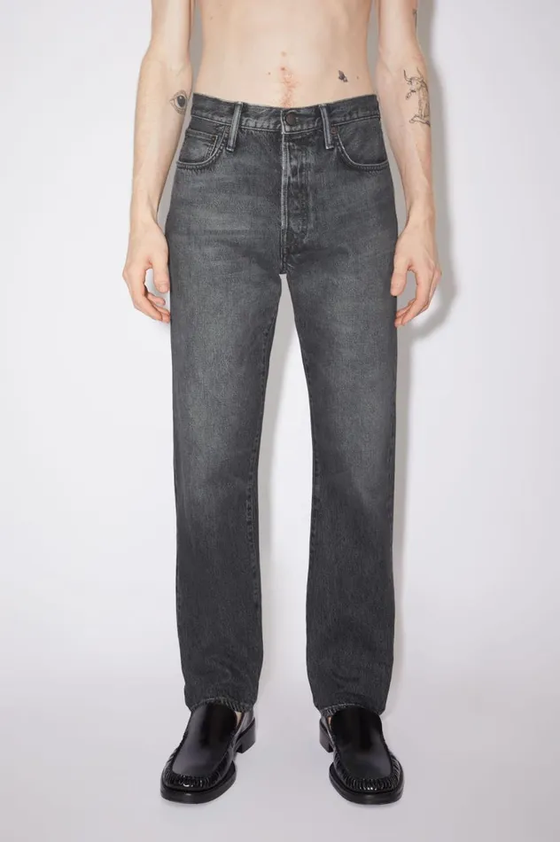Acne Studios Regular Fit Jeans 1996 Black Men Jeans