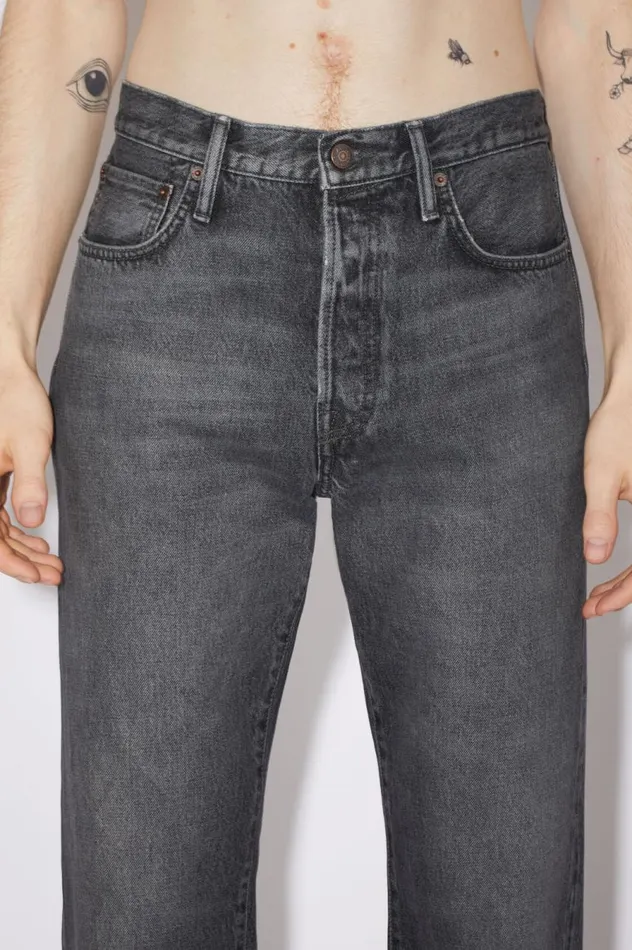 Acne Studios Regular Fit Jeans 1996 Black Men Jeans