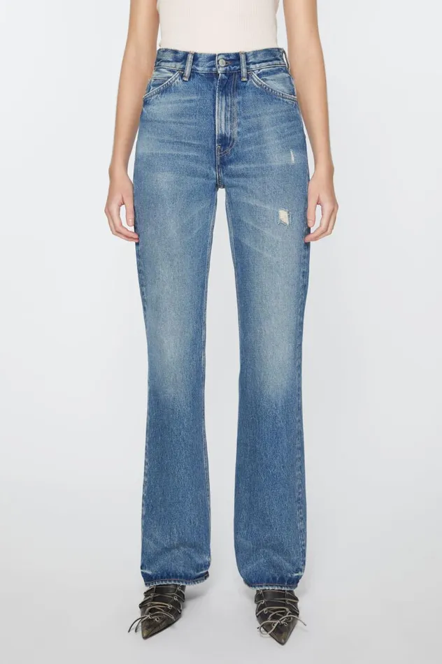 Acne Studios Regular Fit Jeans 8211 1977 Mid Blue Women Jeans