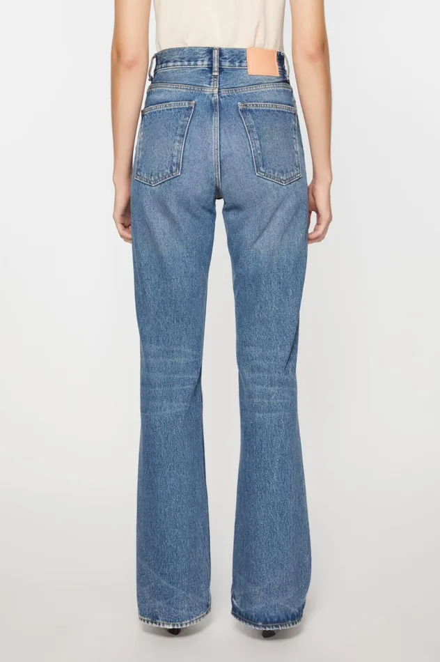 Acne Studios Regular Fit Jeans 8211 1977 Mid Blue Women Jeans