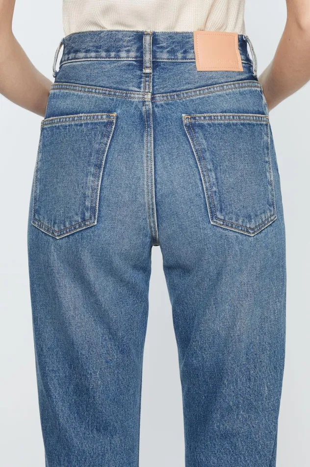 Acne Studios Regular Fit Jeans 8211 1977 Mid Blue Women Jeans