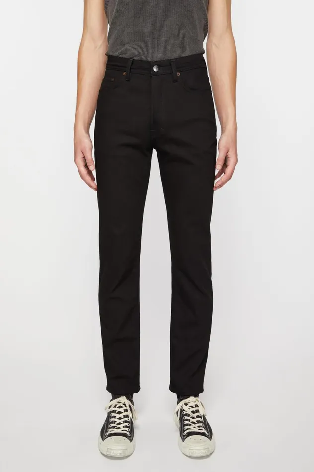 Acne Studios Slim Fit Jeans 8211 River Stay Black Men Jeans