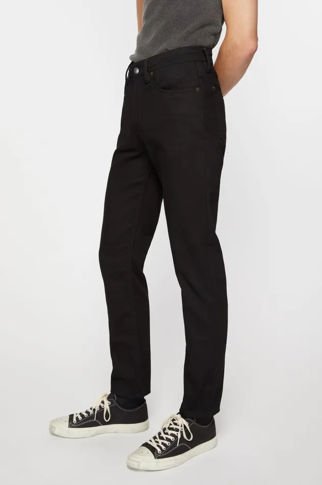 Acne Studios Slim Fit Jeans 8211 River Stay Black Men Jeans