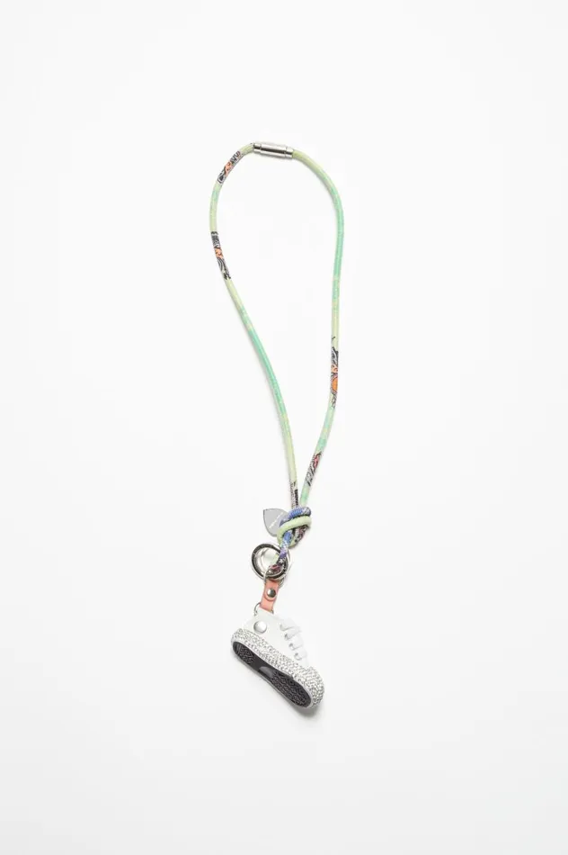Acne Studios Sneakers Charm Keyring White Men Other Accessories