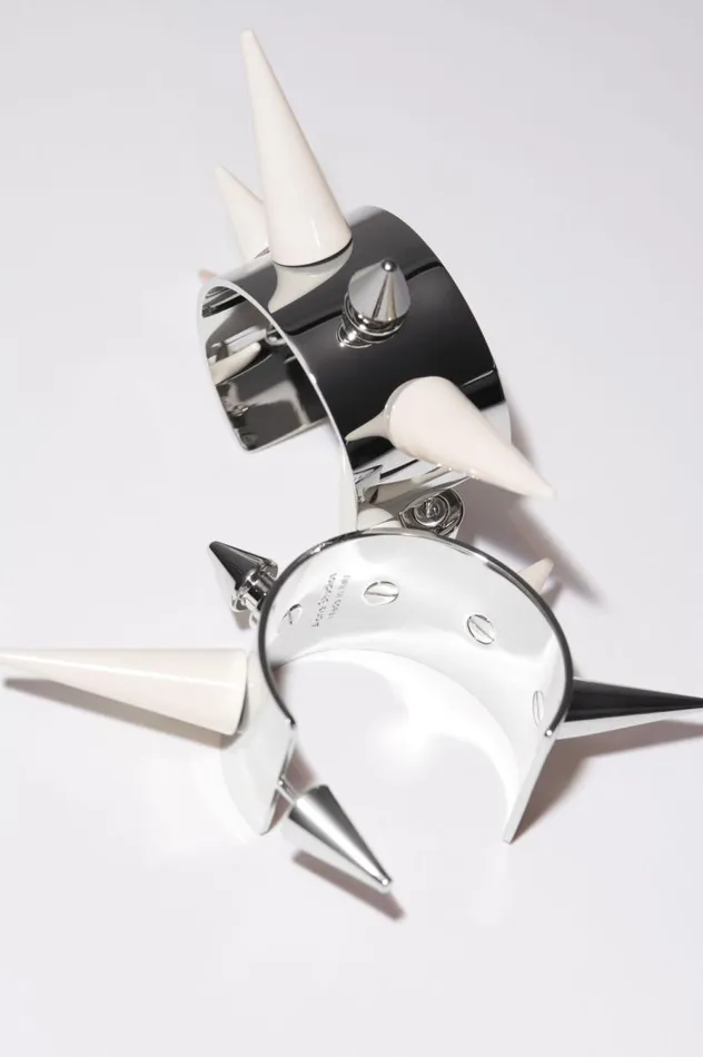 Acne Studios Spike Earrings Silver Women Jewellery