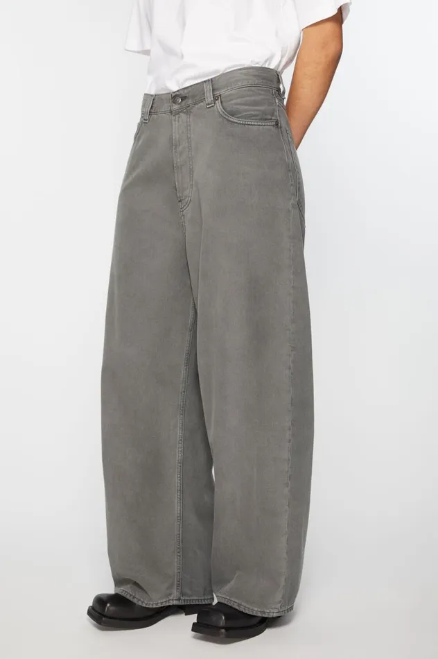 Acne Studios Super Baggy Fit Jeans 8211 2023F Anthracite Grey Women Jeans