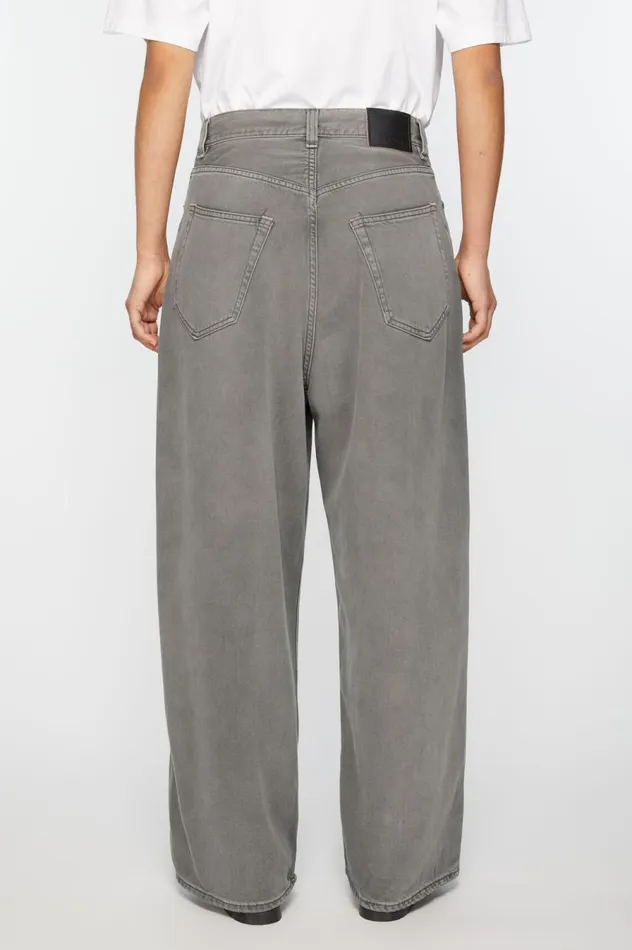 Acne Studios Super Baggy Fit Jeans 8211 2023F Anthracite Grey Women Jeans