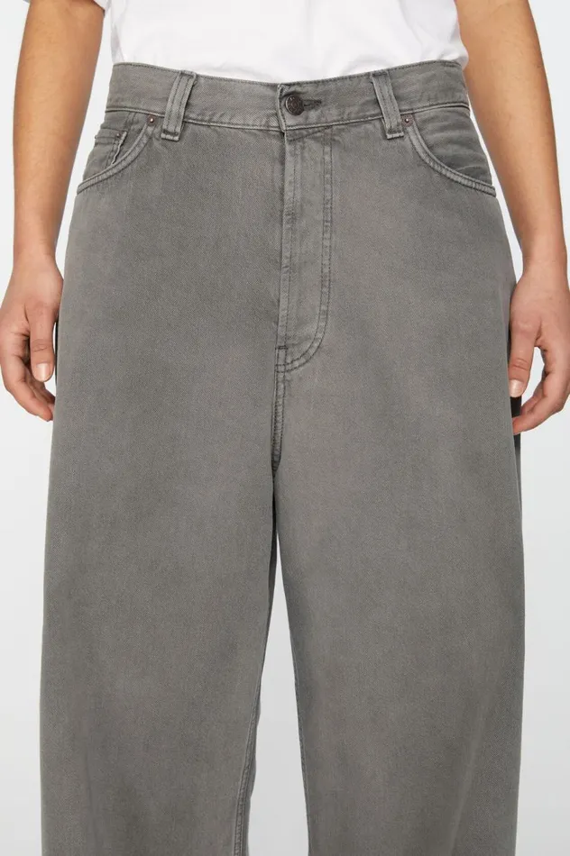 Acne Studios Super Baggy Fit Jeans 8211 2023F Anthracite Grey Women Jeans