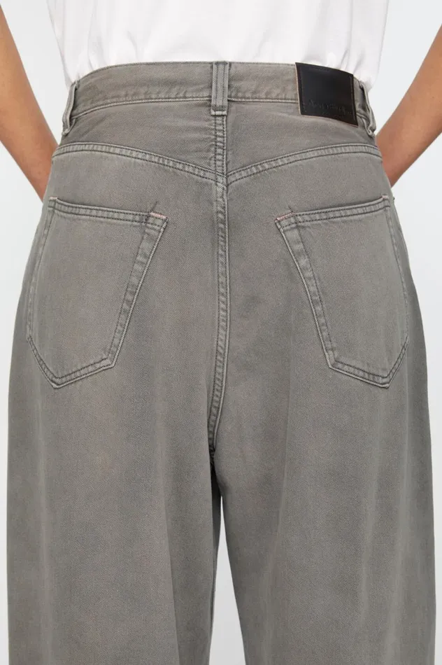 Acne Studios Super Baggy Fit Jeans 8211 2023F Anthracite Grey Women Jeans