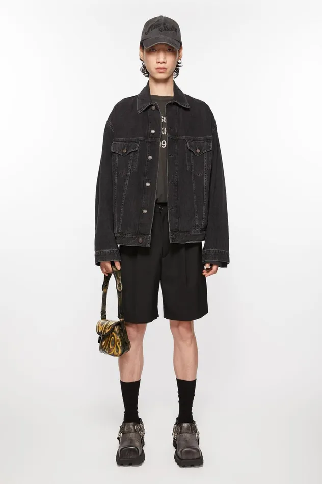 Acne Studios Tailored Shorts Black Men Shorts