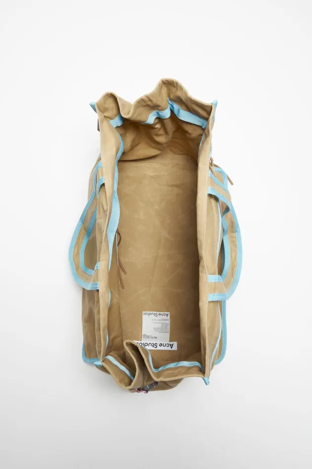 Acne Studios Tote Bag Beigeblue Men Bags
