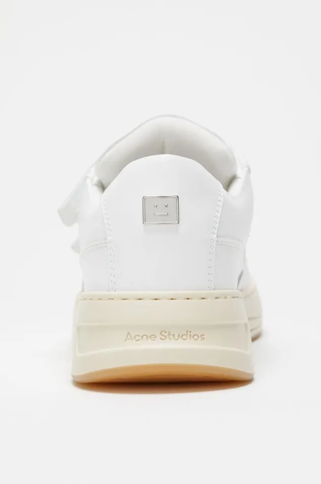 Acne Studios Velcro Strap Sneakers Optic Whiteecru Men Face Collection
