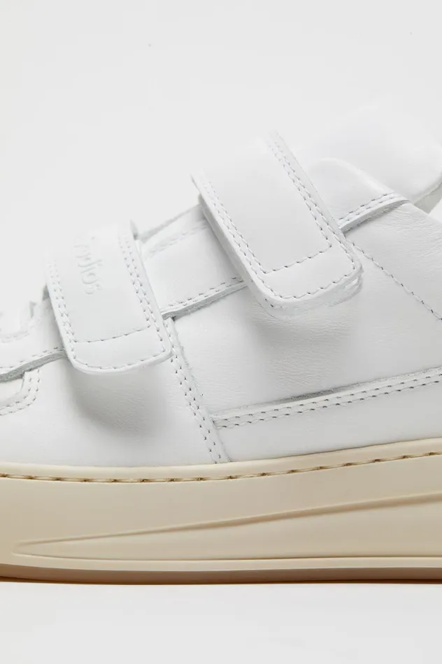 Acne Studios Velcro Strap Sneakers Optic Whiteecru Men Face Collection