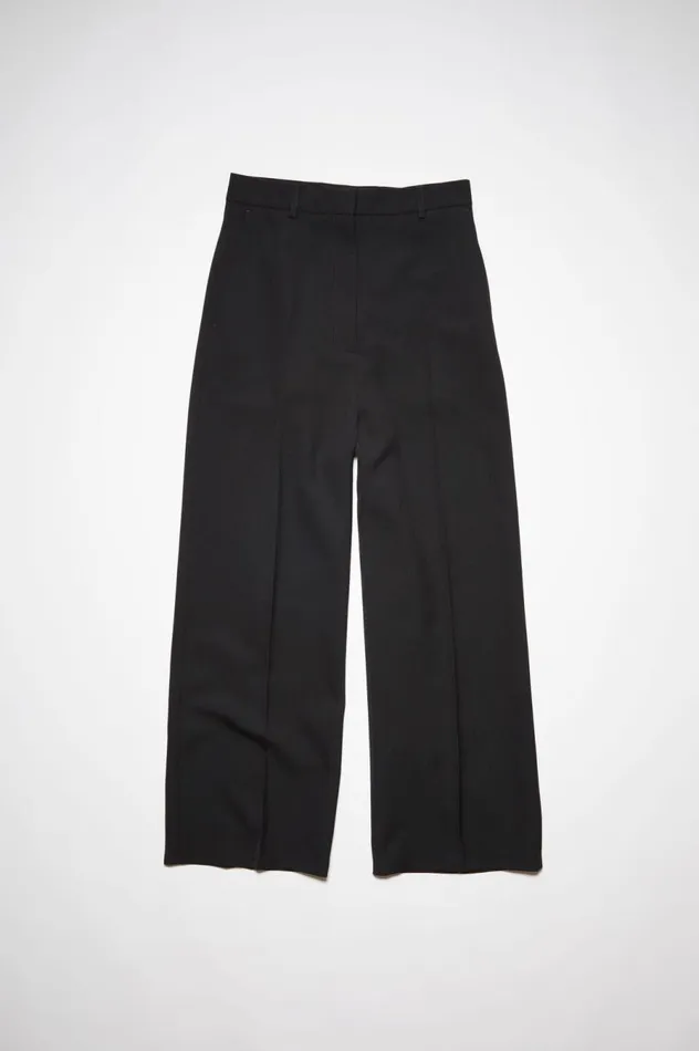 Acne Studios Wool Blend Trousers Black Women Trousers