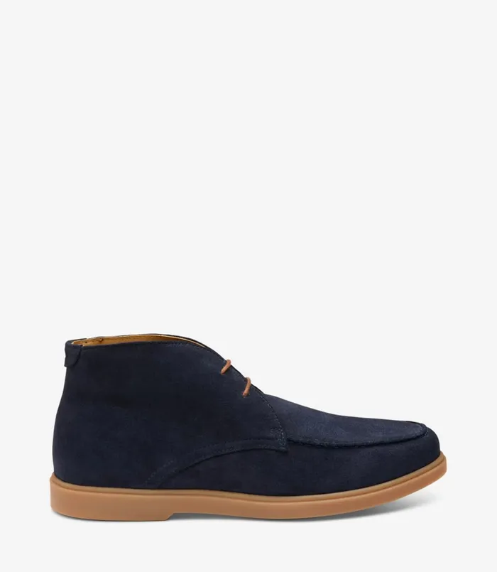 Amalfi Navy Suede Men Chukka Boots Loake
