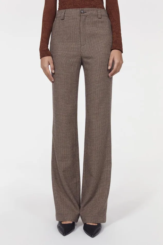 Aniara Hounds Pants Brown Beige Women Rodebjer Trousers