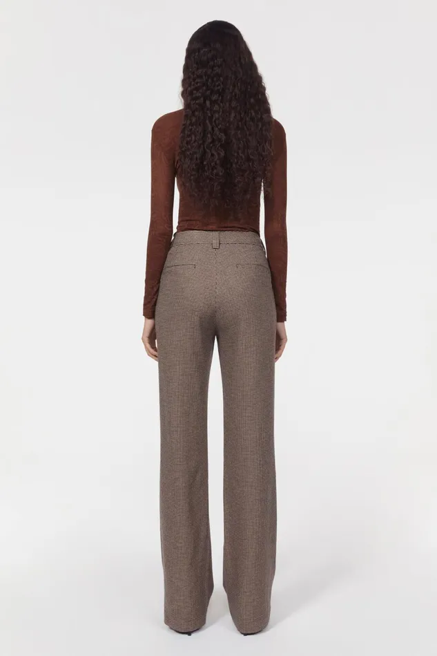 Aniara Hounds Pants Brown Beige Women Rodebjer Trousers