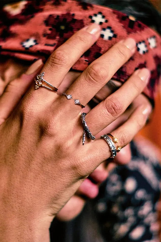 AnokiSterling Silver Ring Shoes and Accessories Baandsh Jewelry