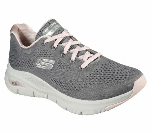 Arch Fit 8211 Big Appeal Gray Pink Women SKECHERS Lace Up