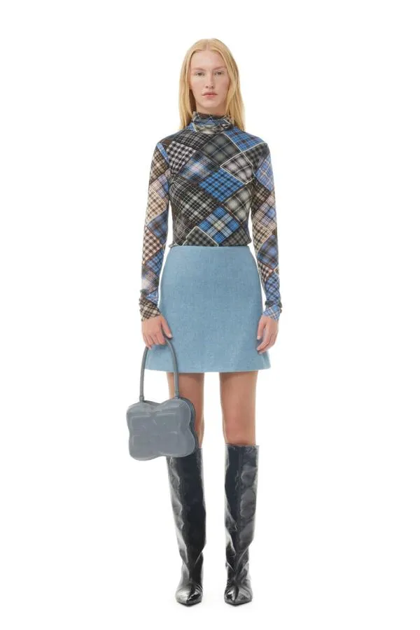 Bags GANNI Shoulder Dark Grey Butterfly Top Handle Bag Frost Gray