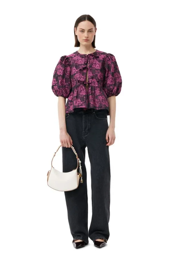 Bags GANNI Shoulder White Swing Shoulder Bag Egret Bags GANNI Shoulder White Swing Shoulder Bag Egret