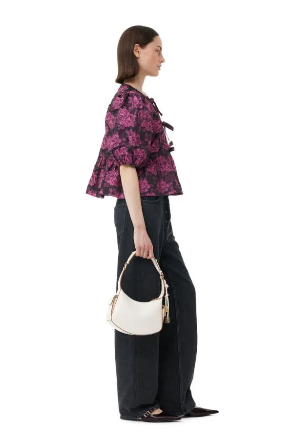 Bags GANNI Shoulder White Swing Shoulder Bag Egret Bags GANNI Shoulder White Swing Shoulder Bag Egret