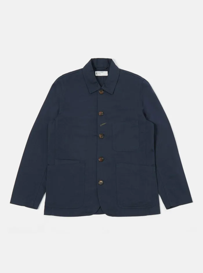 Bakers Jacket In Navy Twill Men Universal Works Jackets