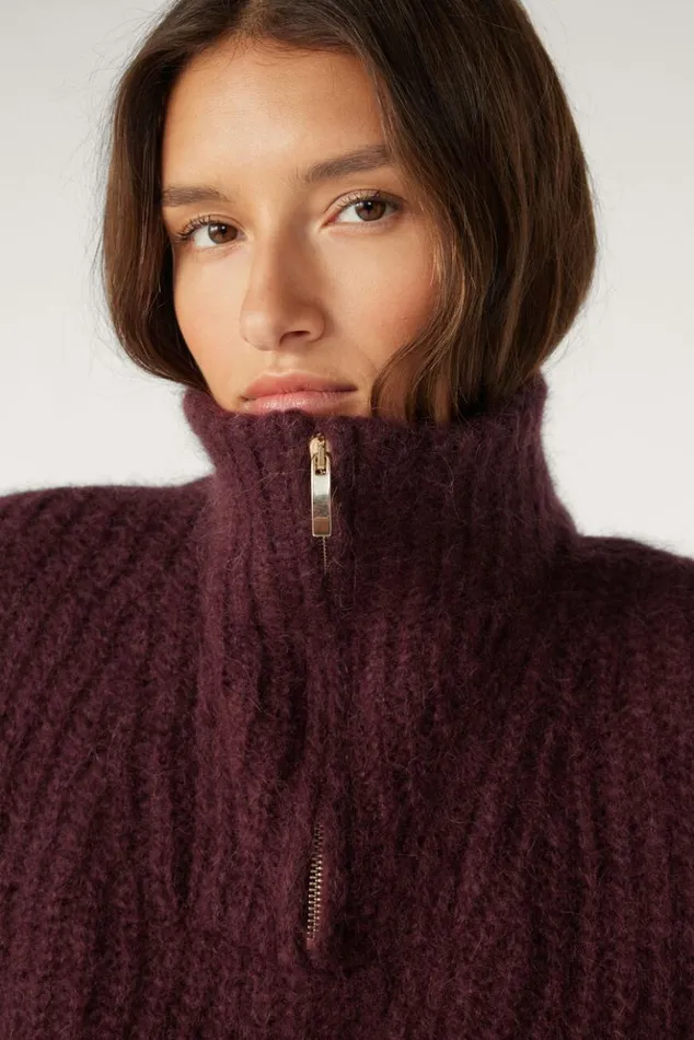 BaltanZipUp Neckline Sweater Clothing Baandsh Sweaters and Cardigans