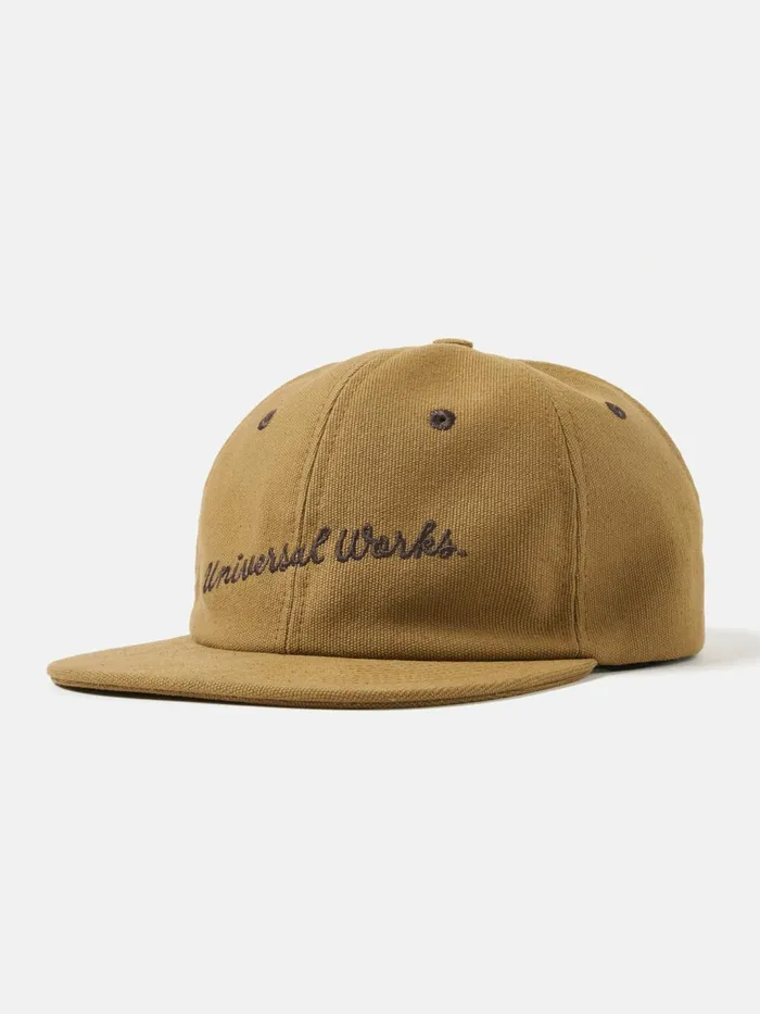Baseball Hat In Khaki Canvas Men Universal Works Hats