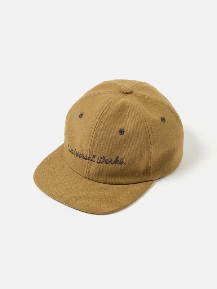Baseball Hat In Khaki Canvas Men Universal Works Hats
