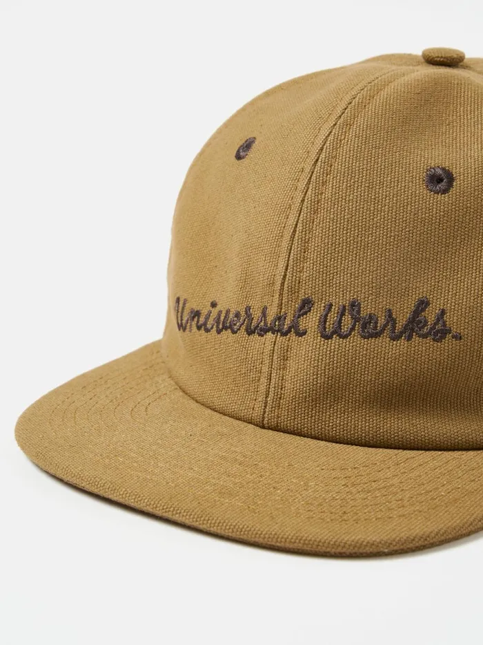 Baseball Hat In Khaki Canvas Men Universal Works Hats