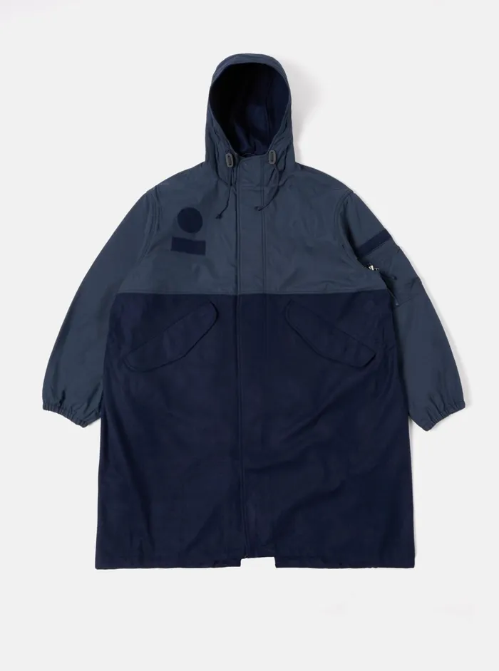 Beach Parka II In Navy MeltonRecycled Polytech Men Universal Works Coats and Outerwear