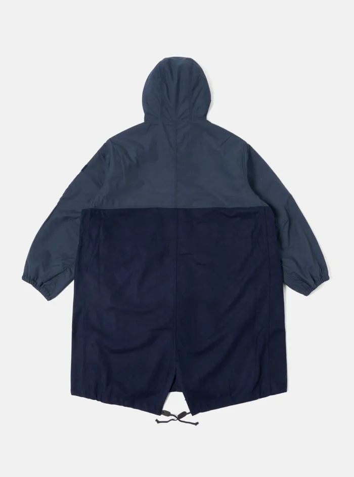 Beach Parka II In Navy MeltonRecycled Polytech Men Universal Works Coats and Outerwear